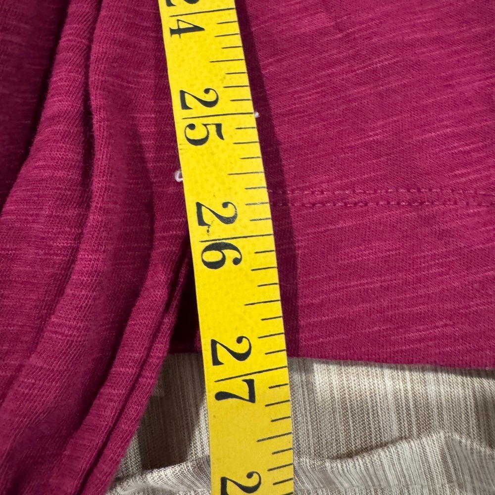 NWT Democracy 2X Plum Lace Inset Cotton Modal Knit Pullover Top Bishop Sleeve - Picture 9 of 12